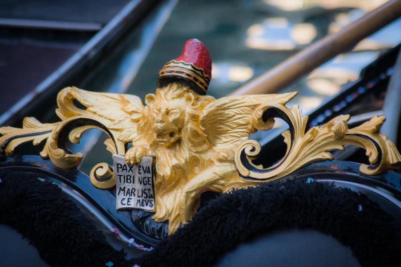 Detalle de Gondola, Venecia, Veneto, Italia, Europ...