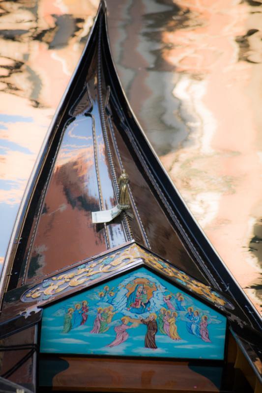 Detalle de Gondola, Venecia, Veneto, Italia, Europ...