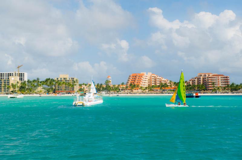 Palm Beach, Oranjestad, Aruba, Antillas Menores, A...