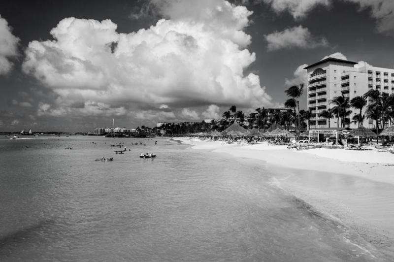 Palm Beach, Oranjestad, Aruba, Antillas Menores, A...