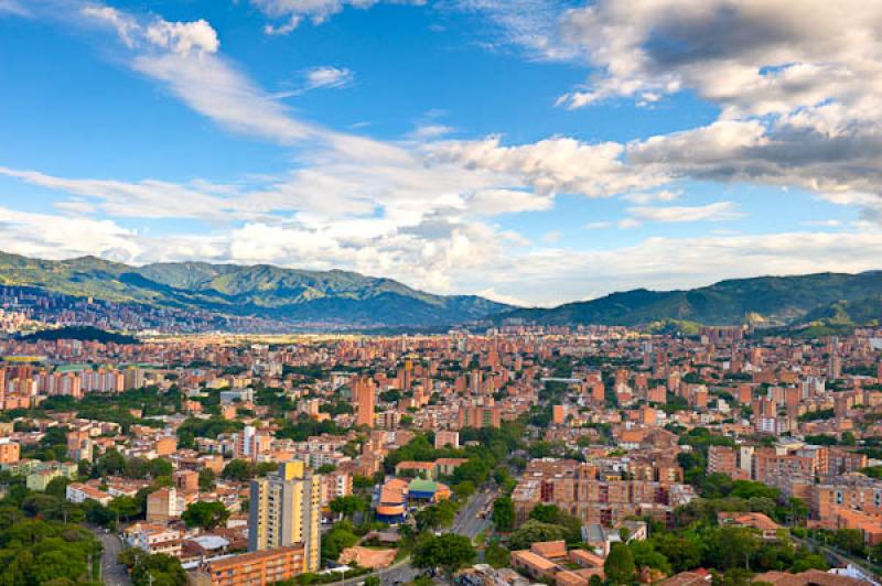 Panoramica de la Ciudad de Medellin, Antioquia, Co...