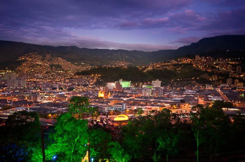 Panoramica de la Ciudad de Medellin, Antioquia, Co...