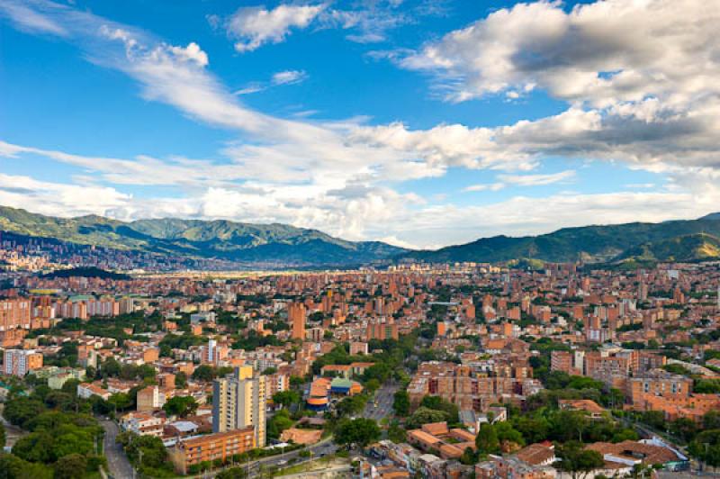 Panoramica de la Ciudad de Medellin, Antioquia, Co...