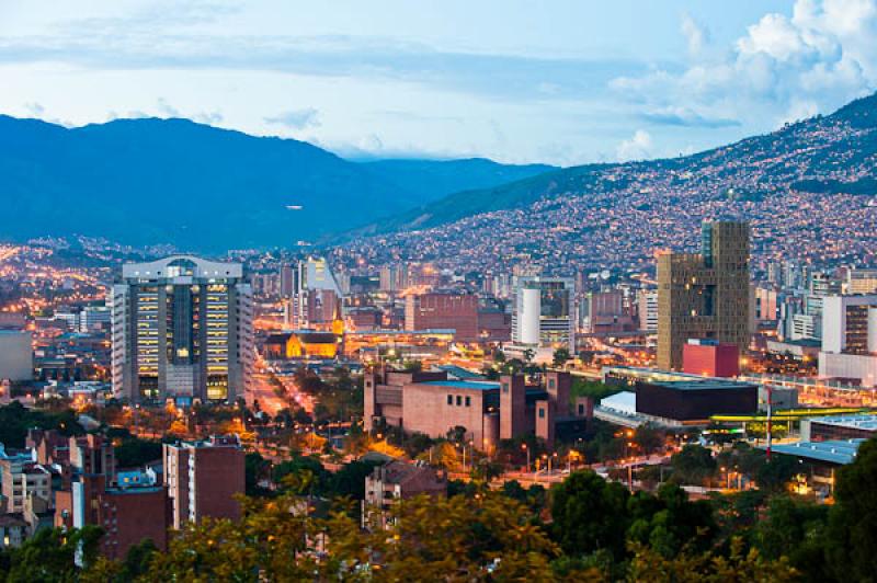 Panoramica de la Ciudad de Medellin, Antioquia, Co...