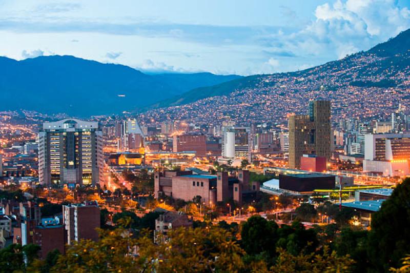 Panoramica de la Ciudad de Medellin, Antioquia, Co...