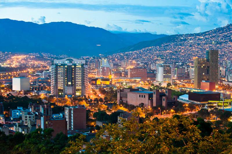 Panoramica de la Ciudad de Medellin, Antioquia, Co...