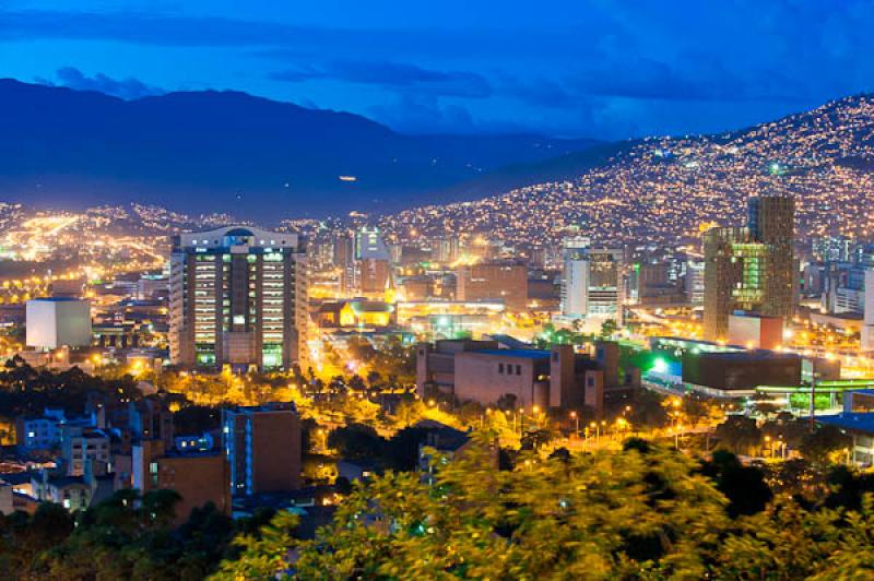 Panoramica de la Ciudad de Medellin, Antioquia, Co...