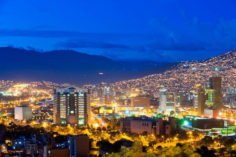 Panoramica de la Ciudad de Medellin, Antioquia, Co...