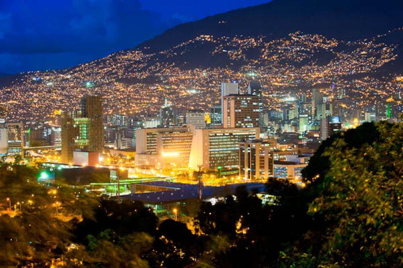 Panoramica de la Ciudad de Medellin, Antioquia, Co...