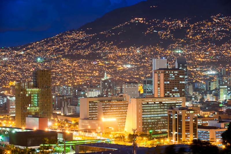 Panoramica de la Ciudad de Medellin, Antioquia, Co...