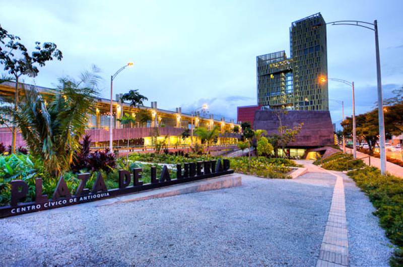 Plaza de La Libertad, Medellin, Antioquia, Colombi...