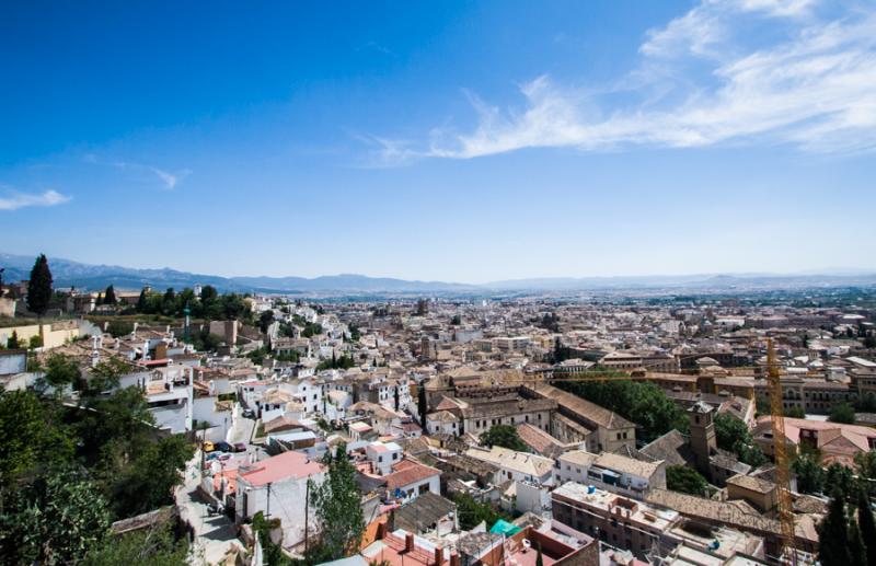 Panoramica de Granada, Andalucia, España, Europa