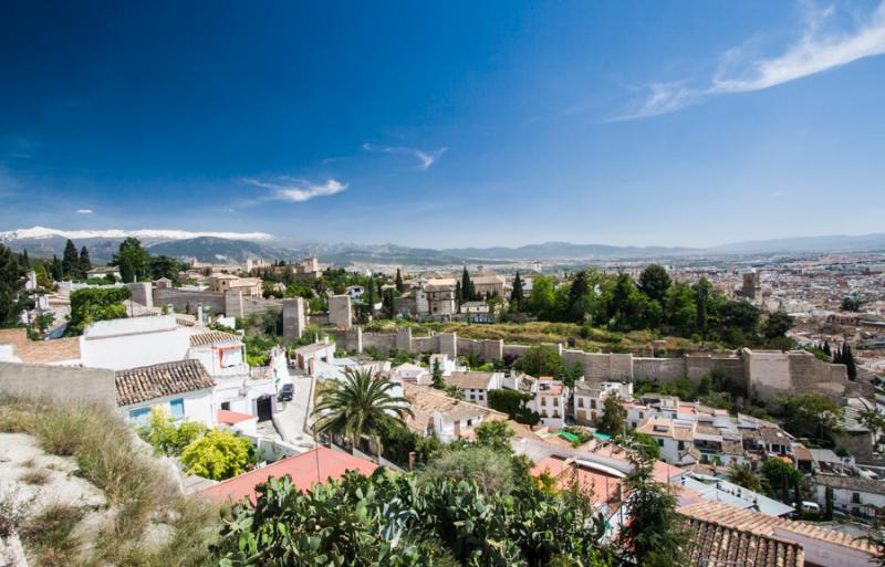 Panoramica de Granada, Andalucia, España, Europa