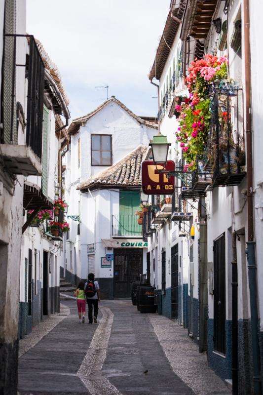 Calle del Agua, Granada, Andalucia, España, Europ...