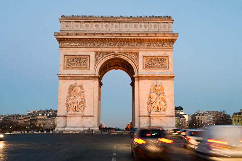 Arco de Triunfo, Paris, Francia, Europa Occidental