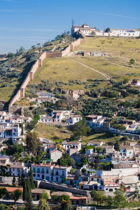 Muralla Ziri, Granada, Andalucia, España, Europa