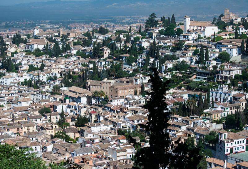 Panoramica de Granada, Andalucia, España, Europa