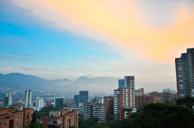 Panoramica El Poblado, Medellin, Antioquia, Colomb...