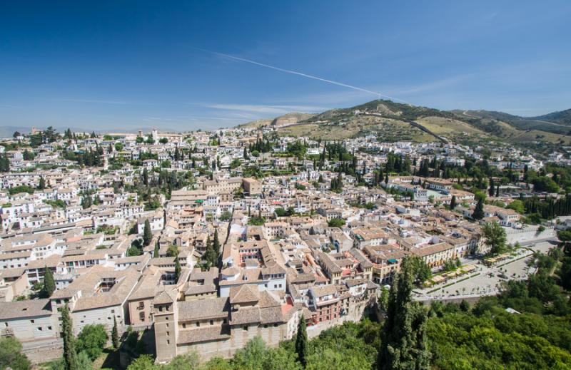 Panoramica de Granada, Andalucia, España, Europa