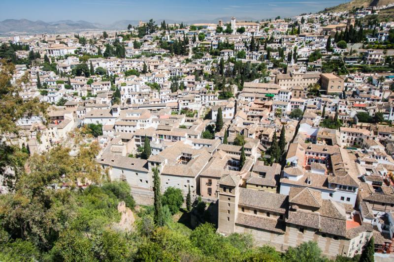 Panoramica de Granada, Andalucia, España, Europa