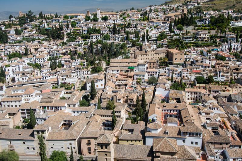 Panoramica de Granada, Andalucia, España, Europa