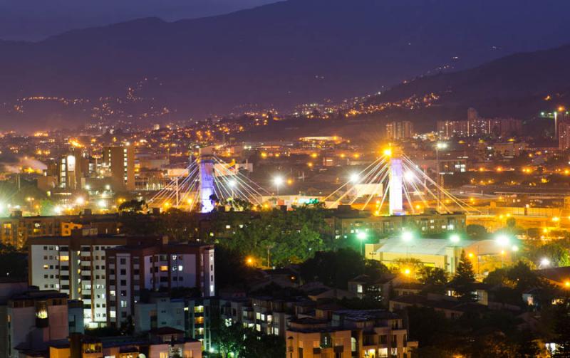 Puente de la Calle 4 Sur, El Poblado, Medellin, An...