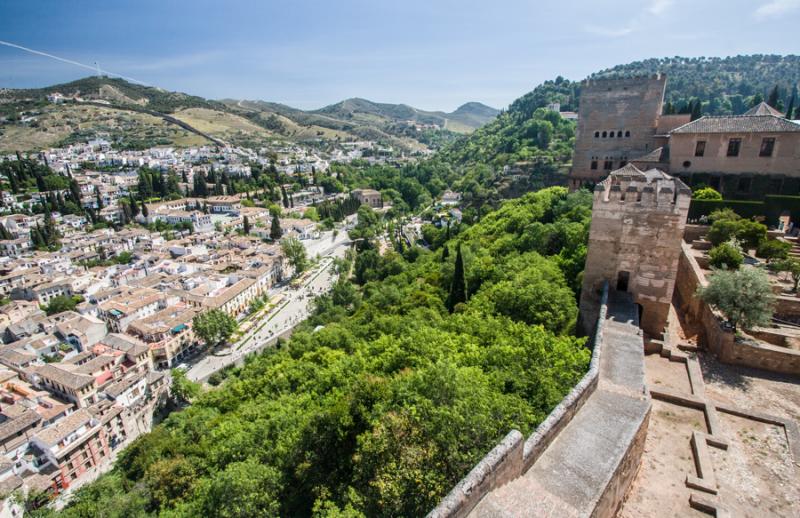 La Alcazaba, Granada, Andalucia, España, Europa