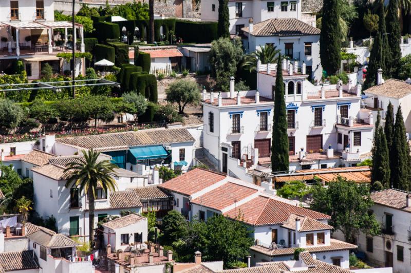 Barrio del Albaicin, Granada, Andalucia, España, ...