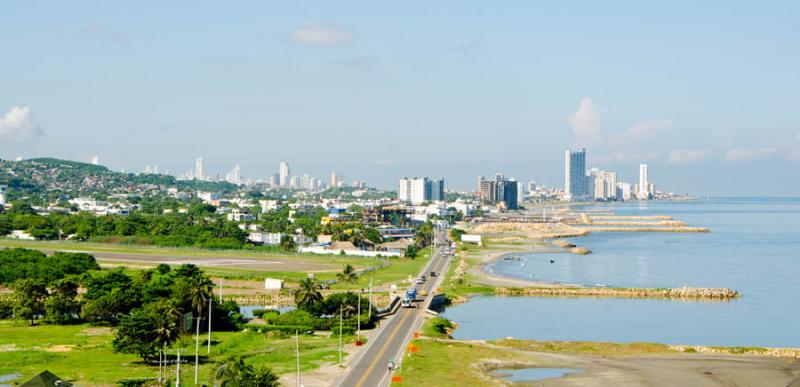 Panoramica de la Ciudad de Cartagena, Bolivar, Col...