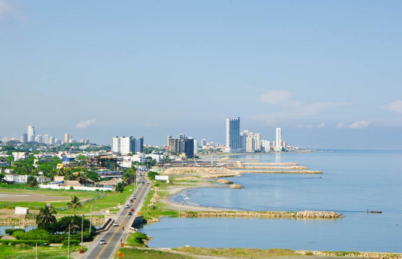 Panoramica de la Ciudad de Cartagena, Bolivar, Col...