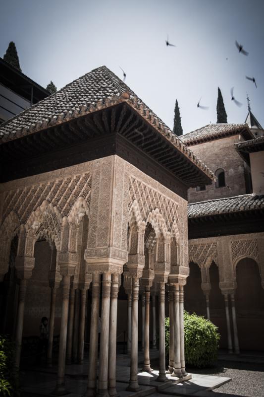 Patio de los Leones, Palacios Nazaries, Alhambra, ...