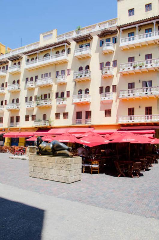 Plaza de Santo Domingo, Cartagena, Bolivar, Colomb...