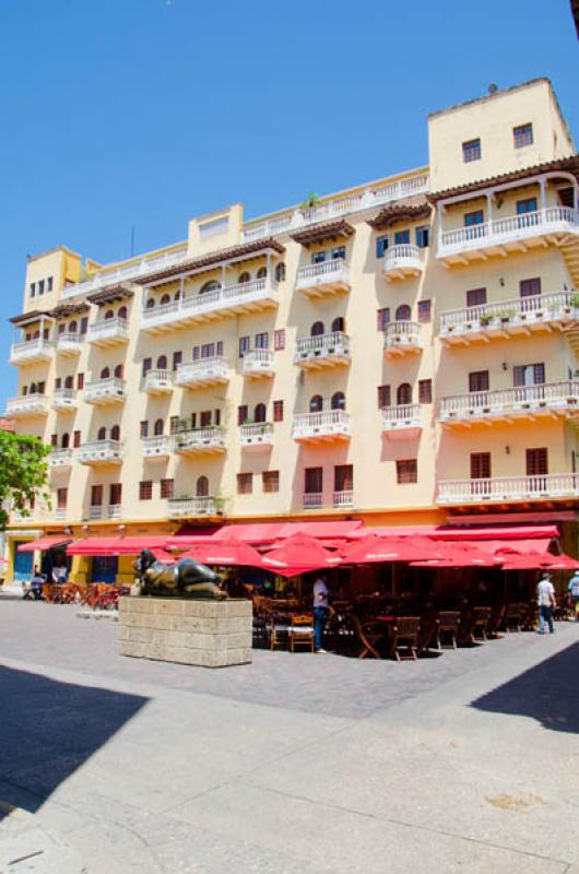 Plaza de Santo Domingo, Cartagena, Bolivar, Colomb...