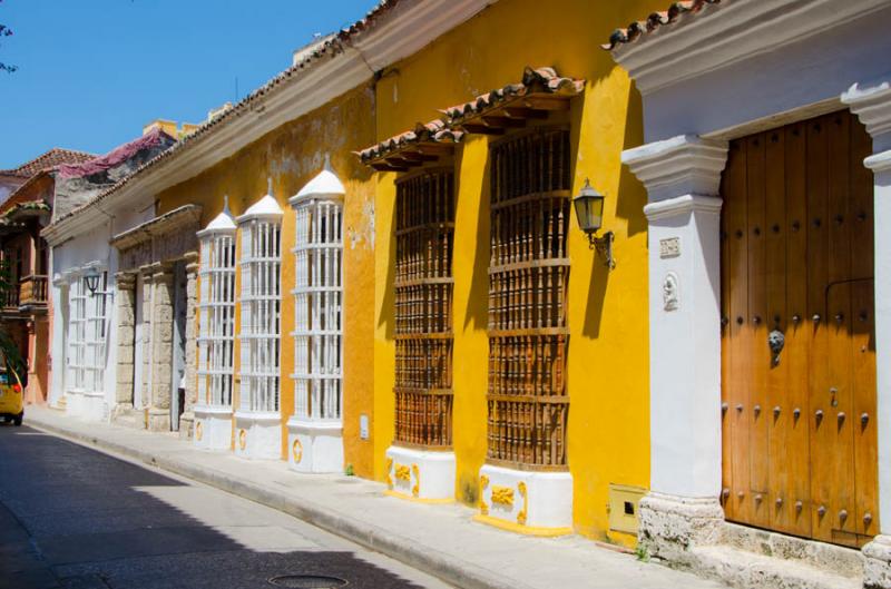 Arquitectura Colonial, Cartagena, Bolivar, Colombi...