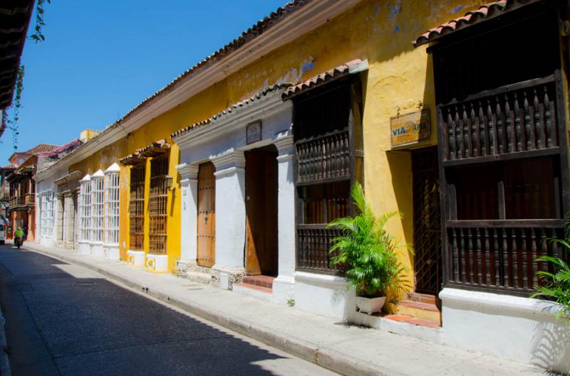 Arquitectura Colonial, Cartagena, Bolivar, Colombi...