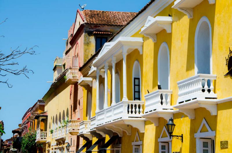 Arquitectura Colonial, Cartagena, Bolivar, Colombi...