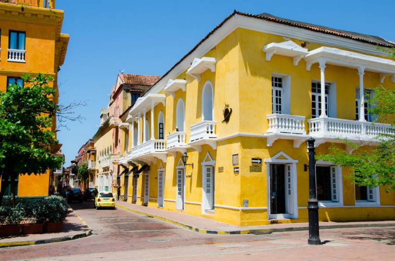 Arquitectura Colonial, Cartagena, Bolivar, Colombi...