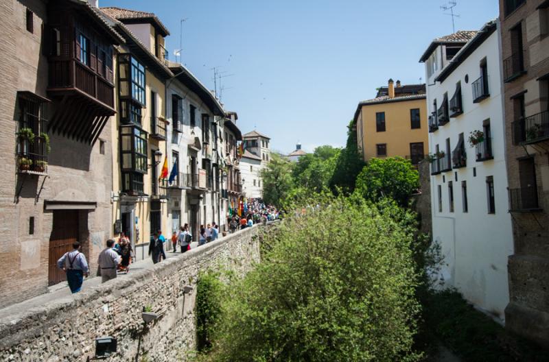 Carrera del Darro, Granada, Andalucia, España, Eu...