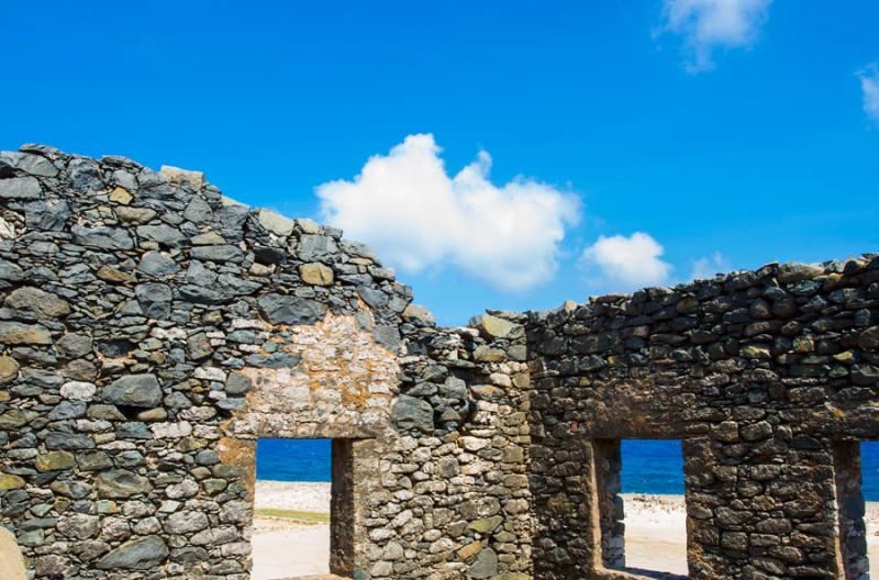 Bushiribana Gold Mine Ruins, Aruba, Oranjestad, An...