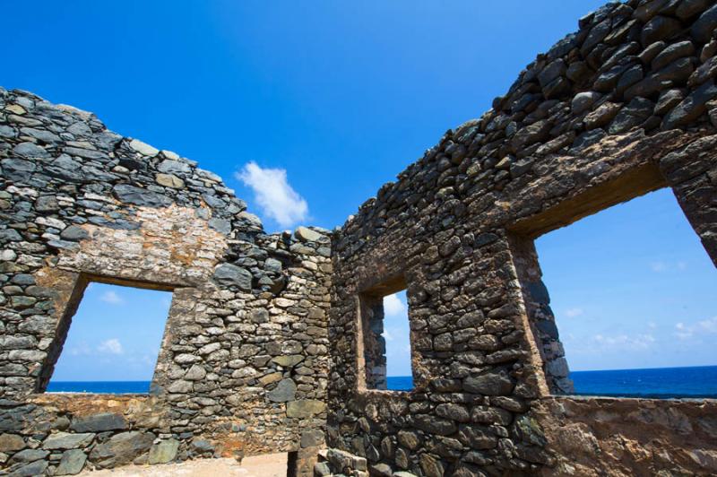 Bushiribana Gold Mine Ruins, Aruba, Oranjestad, An...