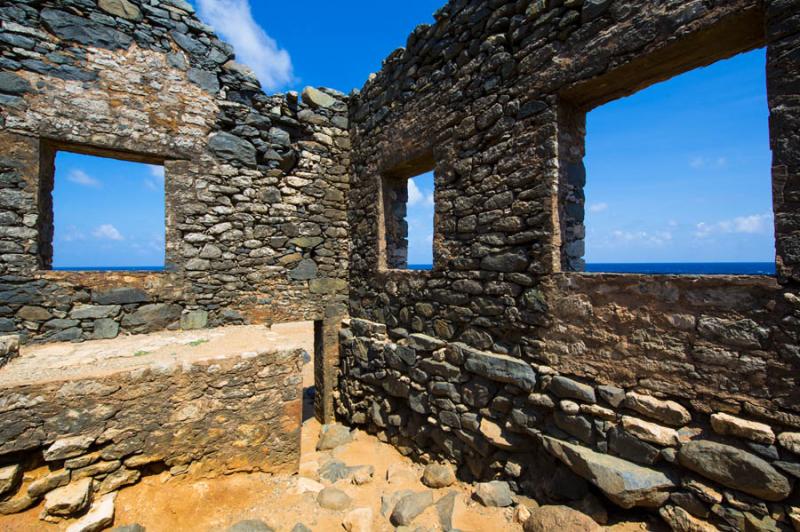 Bushiribana Gold Mine Ruins, Aruba, Oranjestad, An...