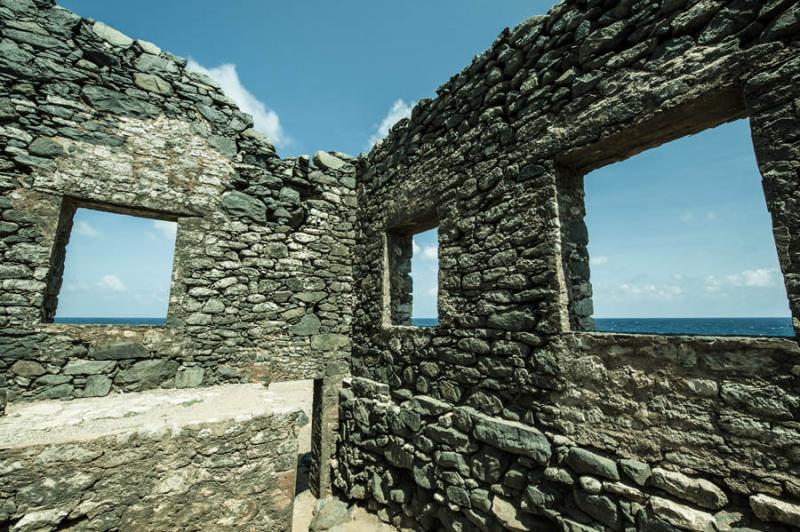 Bushiribana Gold Mine Ruins, Aruba, Oranjestad, An...