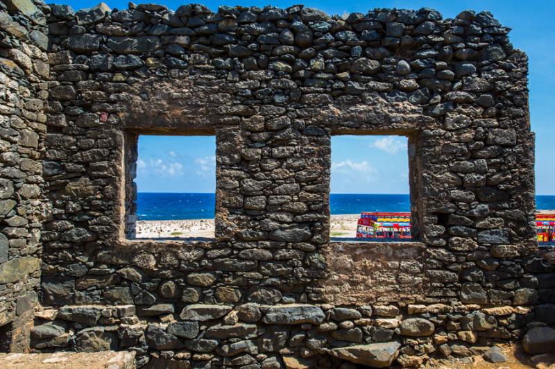 Bushiribana Gold Mine Ruins, Aruba, Oranjestad, An...