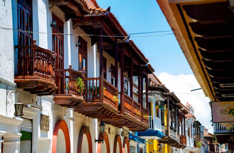 Arquitectura Colonial, Cartagena, Bolivar, Colombi...