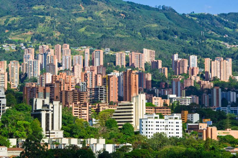 Panoramica de la Ciudad de Medellin, Antioquia, Co...