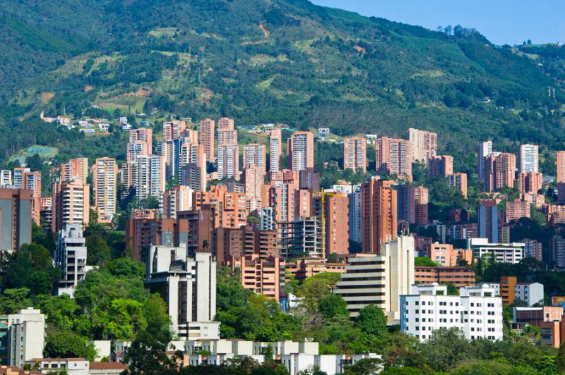 Panoramica de la Ciudad de Medellin, Antioquia, Co...