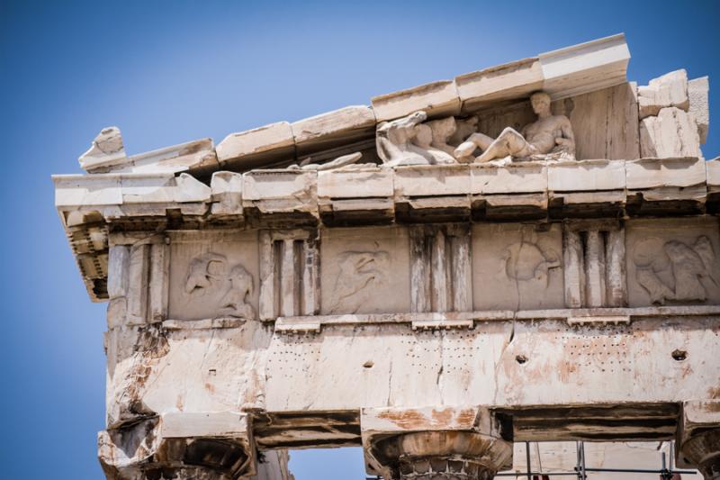 Gran Templo de Atenea, Acropolis, Atenas, Grecia, ...