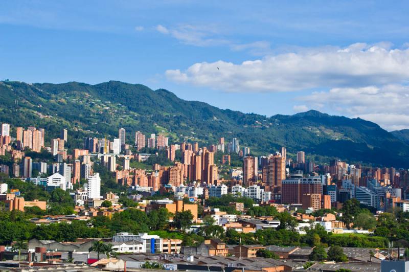 Panoramica de la Ciudad de Medellin, Antioquia, Co...