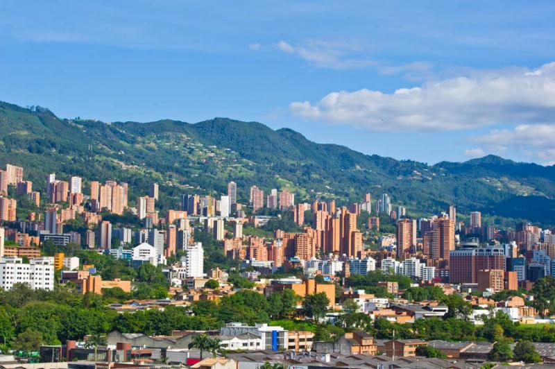 Panoramica de la Ciudad de Medellin, Antioquia, Co...