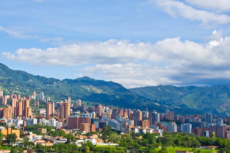 Panoramica de la Ciudad de Medellin, Antioquia, Co...